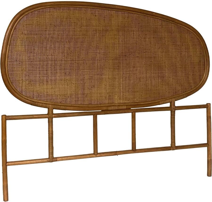 Sweeek Organisch hoofdbord in donker rotan