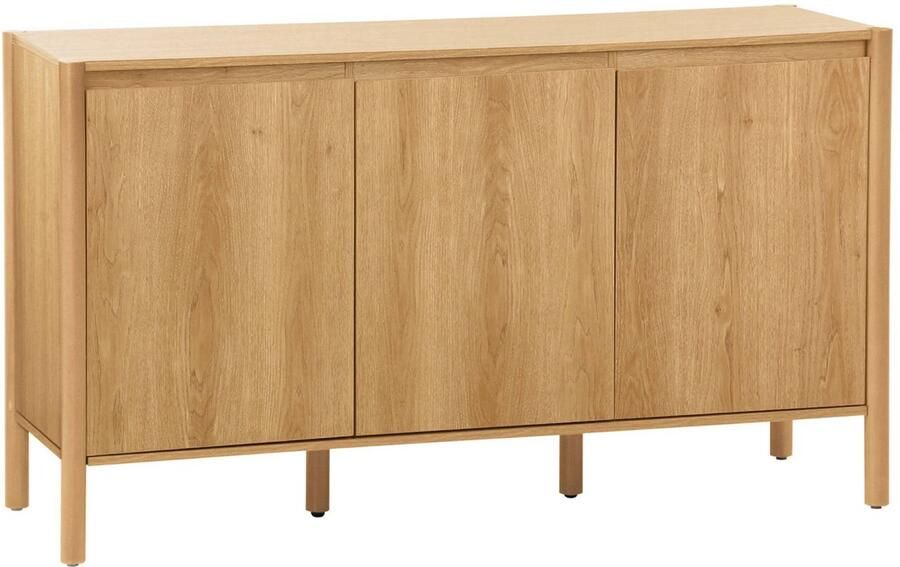 Sweeek Dressoir houteffect 3 deuren 140 x 42 x 78 5 cm harmony