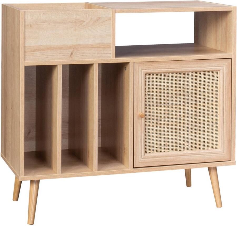 Sweeek Dressoir voor vinylplaten bohème b 83 x d 39 x h 77cm