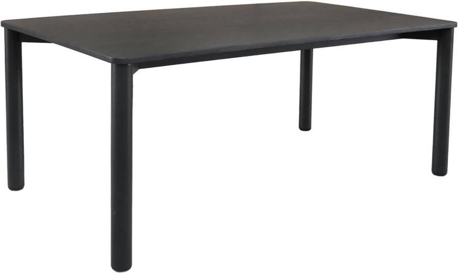 Sweeek Eettafel rubberhout en eikenfineer rechthoekig 6 plaatsen 180 x 100 x 75 cm solene