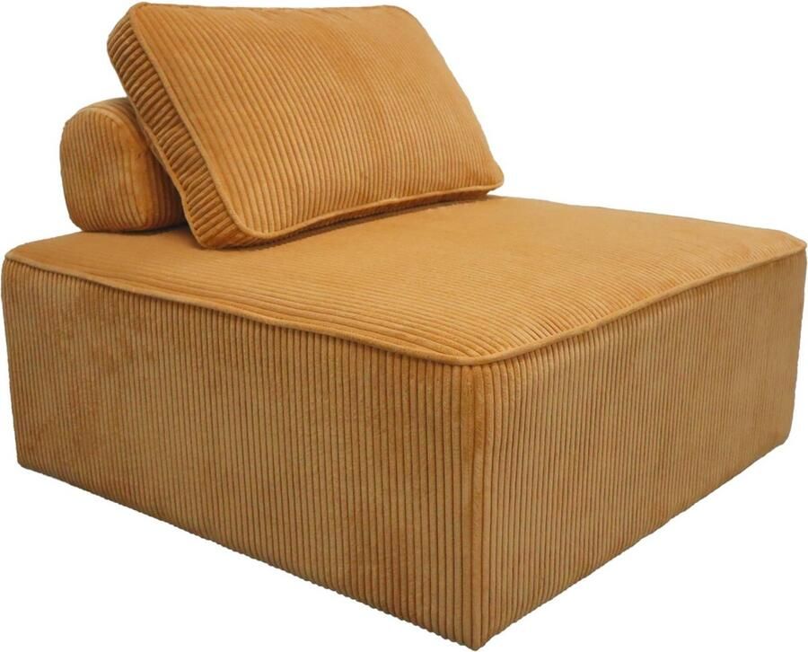Sweeek Fauteuil corduroy 1 zitplaats l 90 x b 90 x h 78cm lao