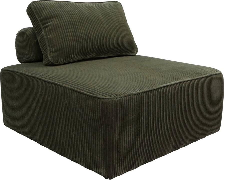 Sweeek Fauteuil corduroy 1 zitplaats l 90 x b 90 x h 78cm lao