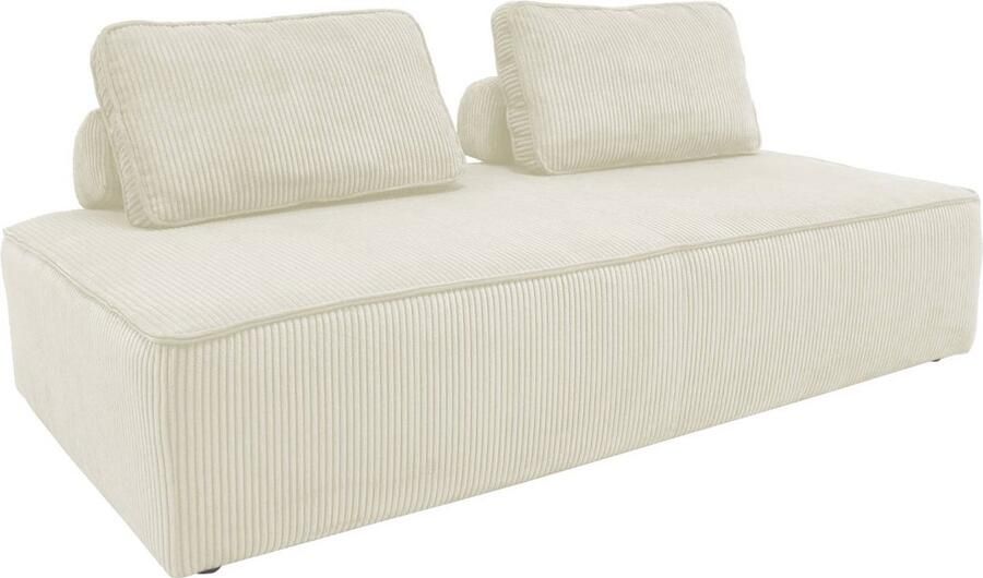 Sweeek Fauteuil in corduroy 2 zitplaatsen l 180 x b 90 x h 78 cm lao