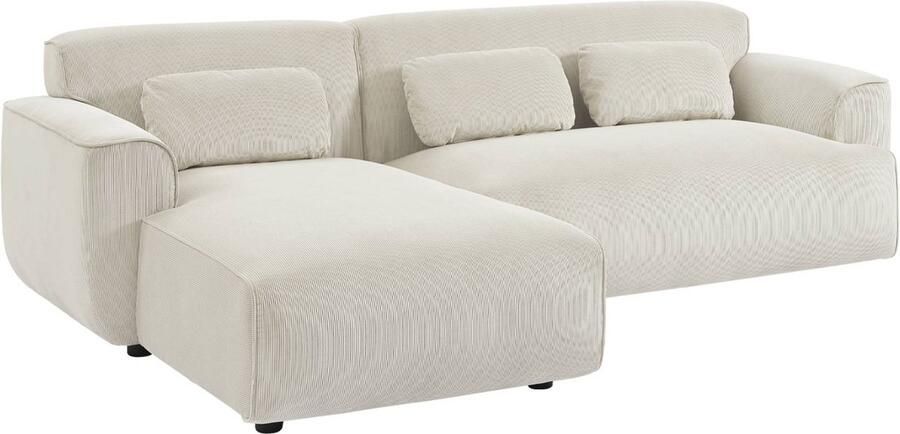 Sweeek Hoekbank 2 tot 3 zits corduroy wallas linkerhoek