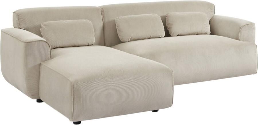 Sweeek Hoekbank 2 tot 3 zits corduroy wallas linkerhoek