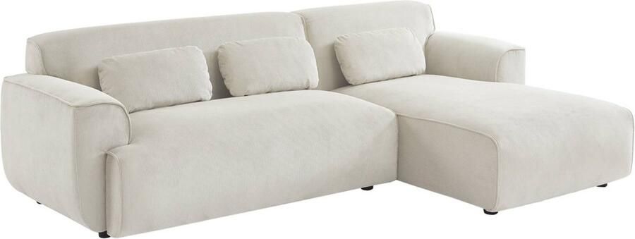 Sweeek Hoekbank 2 tot 3 zits corduroy wallas rechte hoek