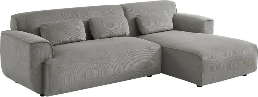 Sweeek Hoekbank 2 tot 3 zits corduroy wallas rechte hoek