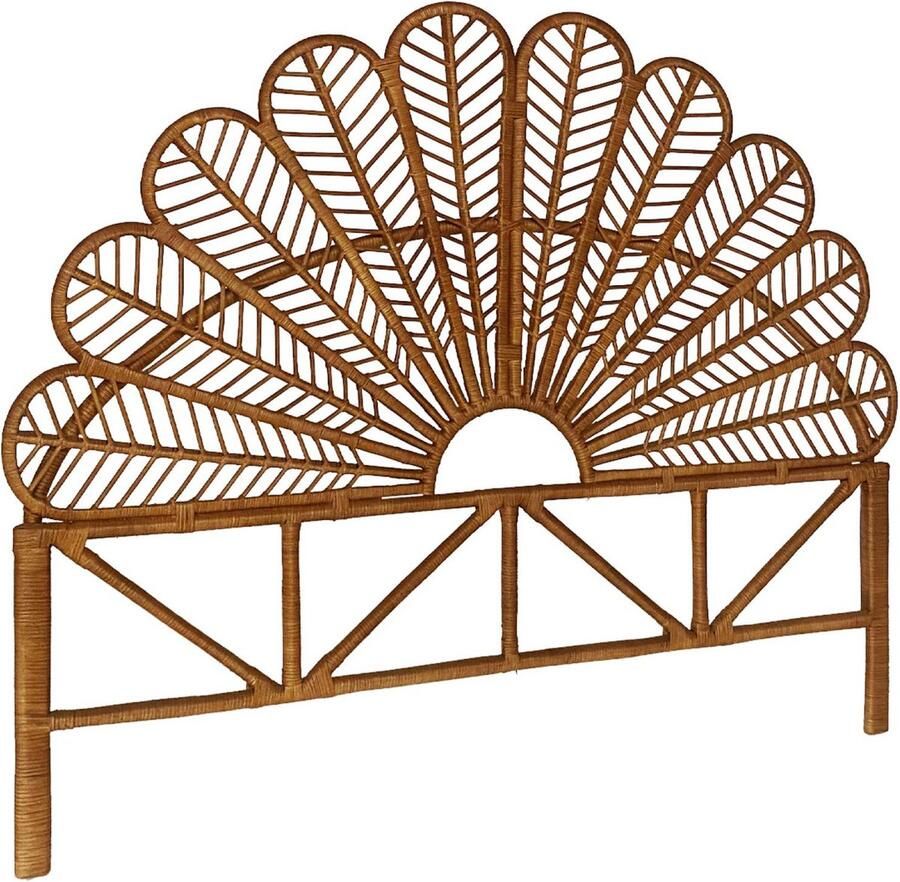 Sweeek Hoofdbord in donker rotan anggun