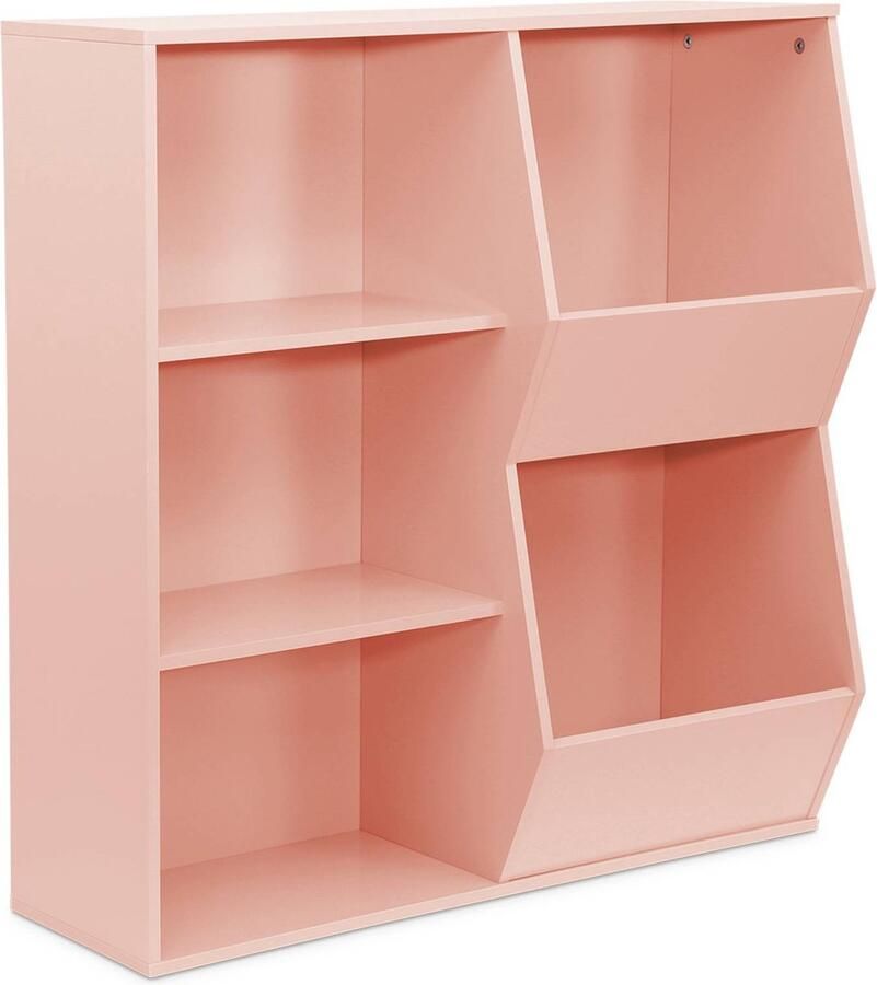 Sweeek Kinder opbergkast 3 legplanken en 2 opbergruimtes