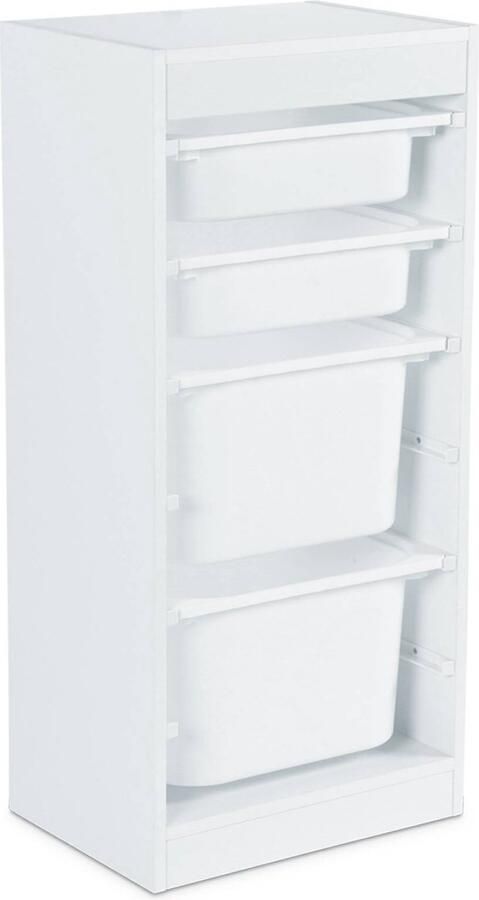 Sweeek Kinderopbergmeubel met 4 opbergbakken