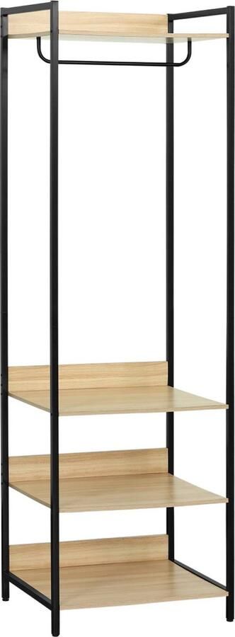 Sweeek Kledingkast met 1 hangdeel en 3 legplanken b 60 x d 48 x h 190 cm