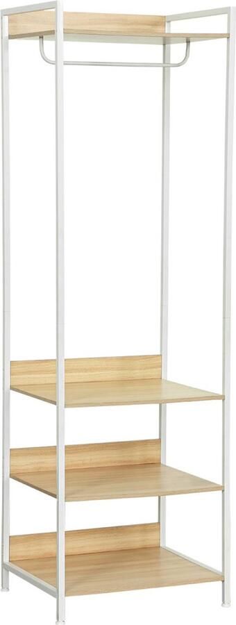 Sweeek Kledingkast met 1 hangdeel en 3 legplanken b 60 x d 48 x h 190 cm