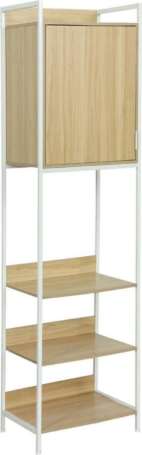 Sweeek Kledingkast met 5 legplanken en 1 deur b 60 x d 48 x h 190 cm