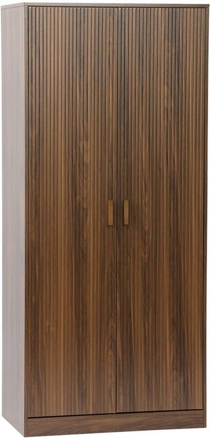 Sweeek Kledingkast met twee deuren garderobe en opbergvakken l 80 x b 48 x h 180cm