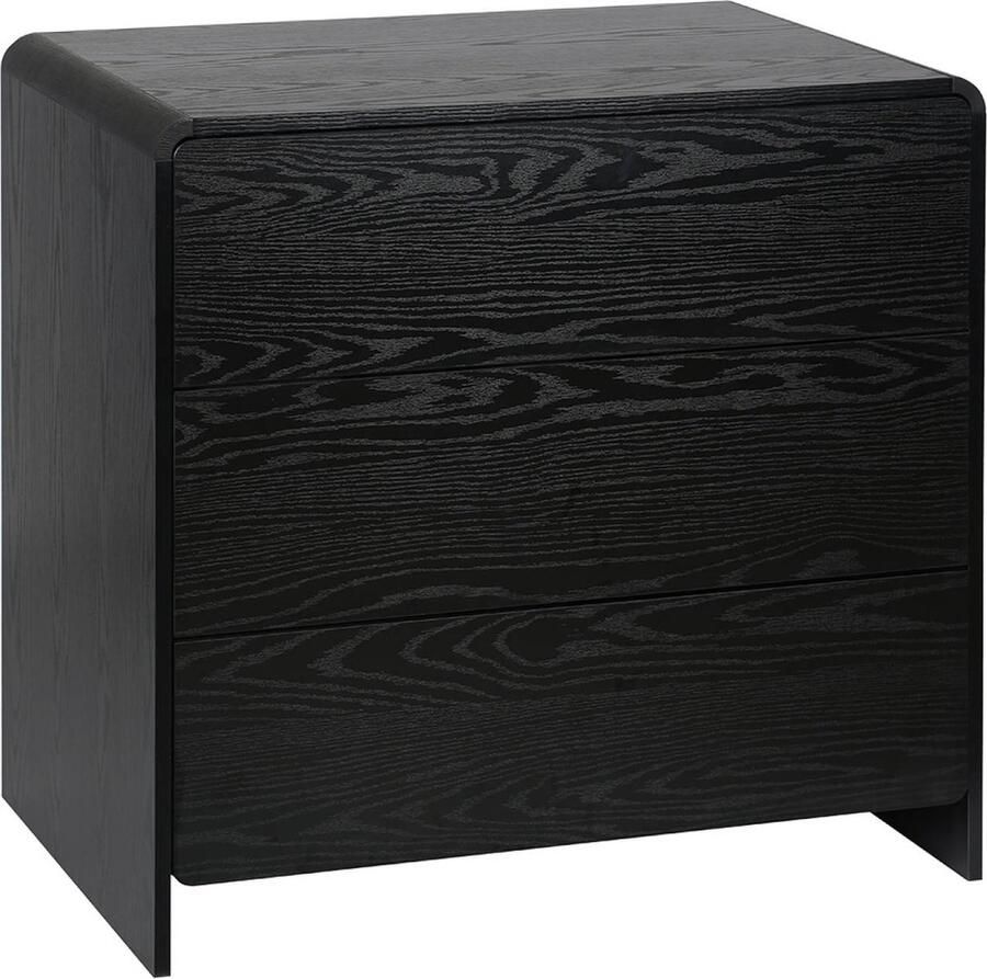 Sweeek Ladekast met 3 afgeronde houten lades