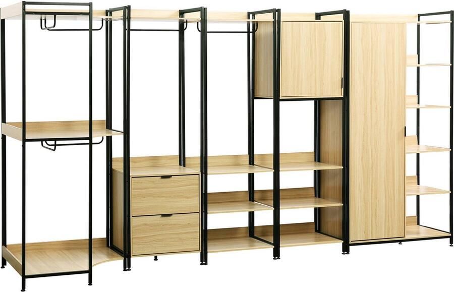 Sweeek Modulaire kledingkast met 5 eenheden b 360 x d 48 x h 190