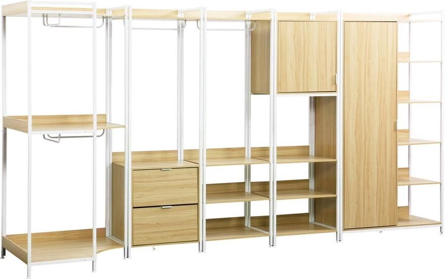 Sweeek Modulaire kledingkast met 5 eenheden b 360 x d 48 x h 190