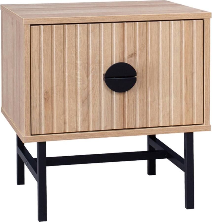 Sweeek Nachtkastje bazalt 48 x 39 x 50cm