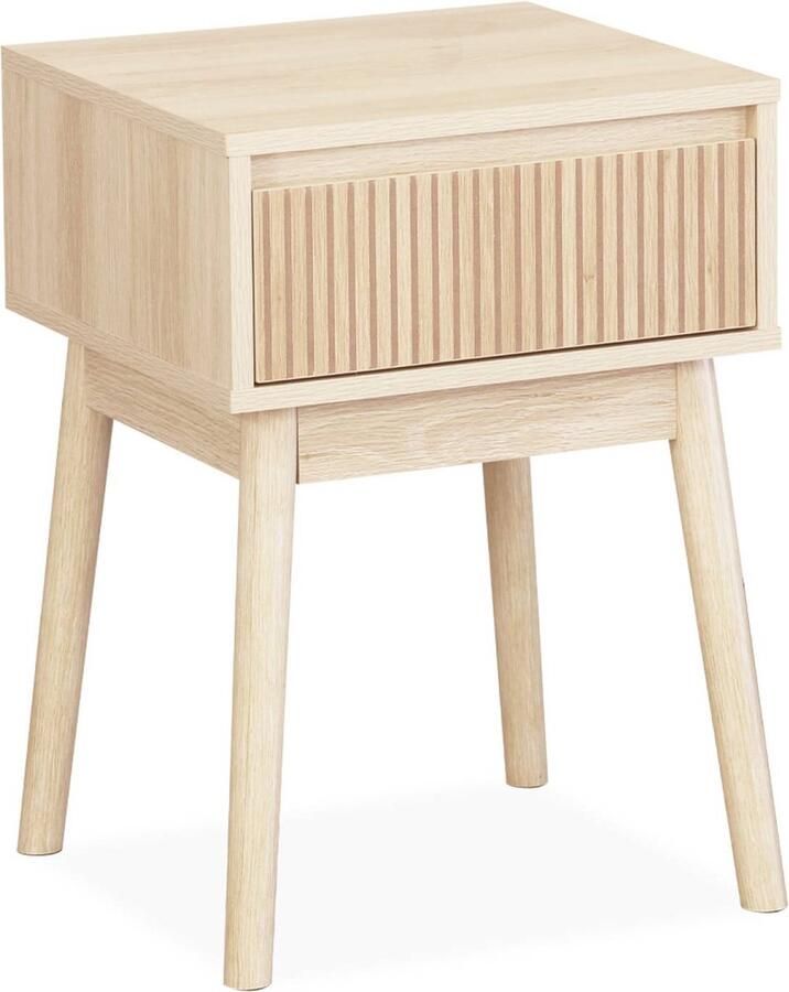 Sweeek Nachtkastje houtdecor 1 lade