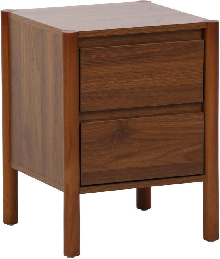 Sweeek Nachtkastje houteffect 2 laden 42 x 42 x 55 cm harmony