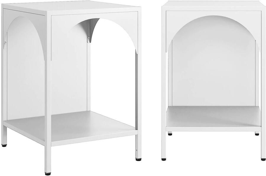 Sweeek Nachtkastje industriële bijzettafel (set van 2)