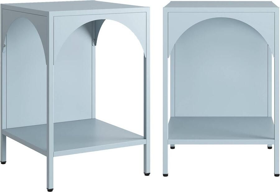 Sweeek Nachtkastje metalen bijzettafel (set van 2)