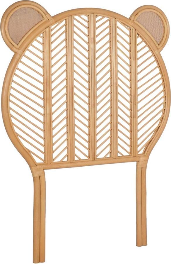 Sweeek Rotan hoofdbord voor kinderkamer nias 90 x 100cm