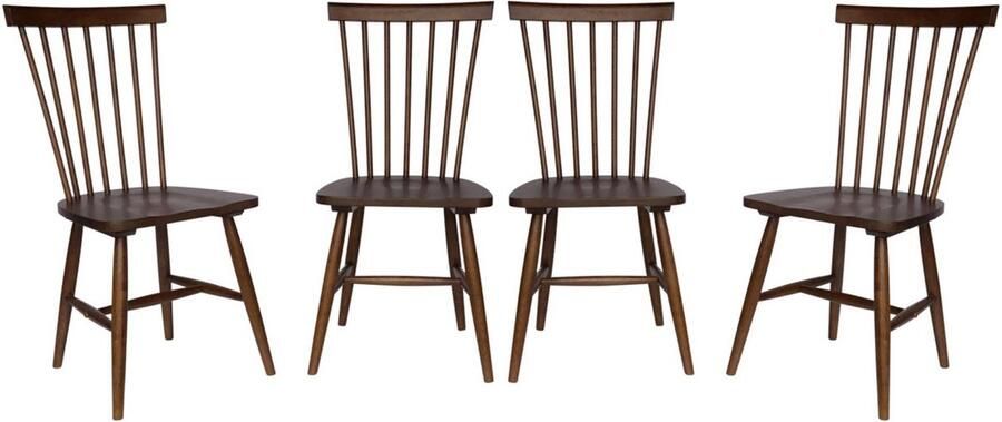 Sweeek Set van 4 hevea houten barstoelen romie b 50 8 x d 44 2 x h 90cm