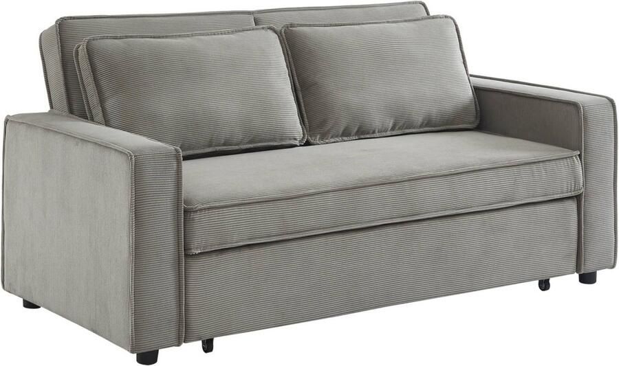 Sweeek 3-zits velours slaapbank B 172 5 x D 91 5 x 88 5cm