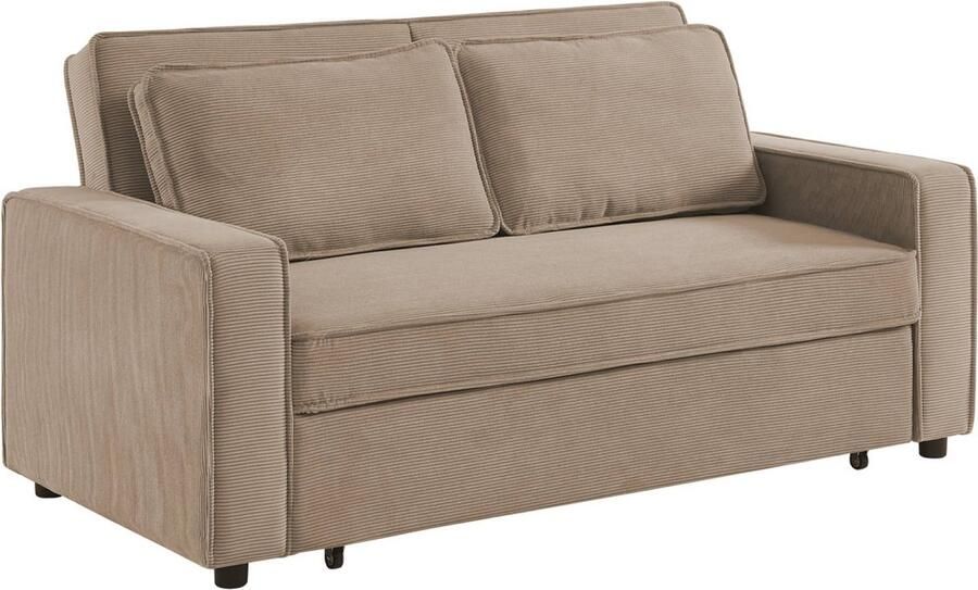 Sweeek 3-zits velours slaapbank B 172 5 x D 91 5 x 88 5cm