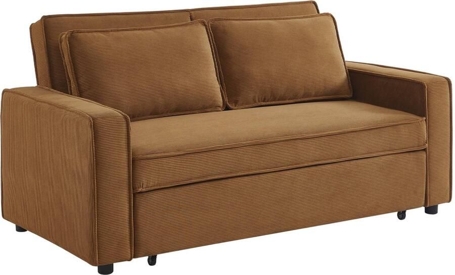 Sweeek 3-zits velours slaapbank B 172 5 x D 91 5 x 88 5cm