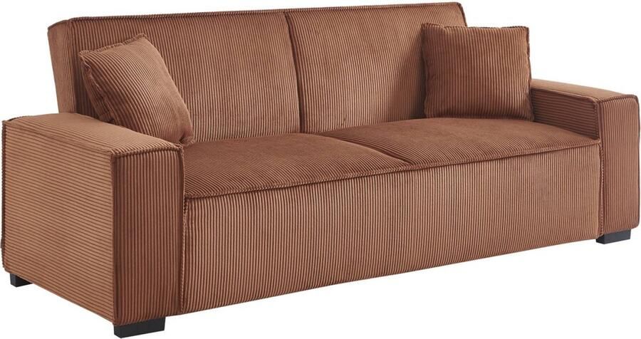 Sweeek 3-zits corduroy slaapbank