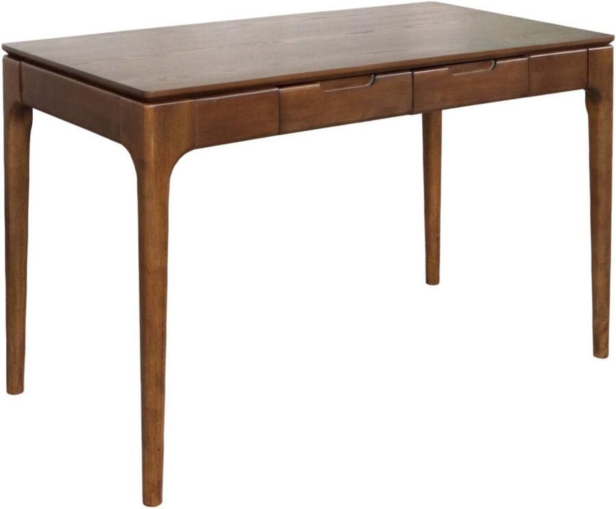 Sweeek Tafel bureau rubberhout essenfineer 2 laden l 120 x b 60 x h 76 cm alienor