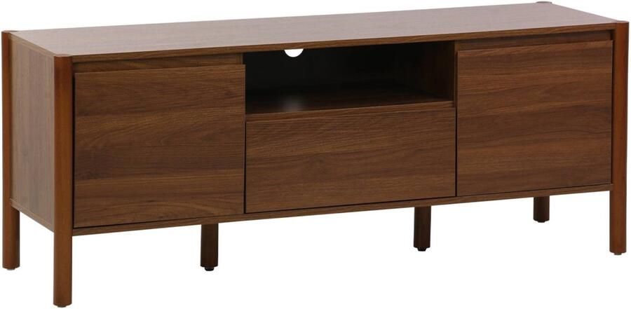 Sweeek Tv-meubel houteffect 2 deuren 1 lade 140 x 42 x 55 cm harmony