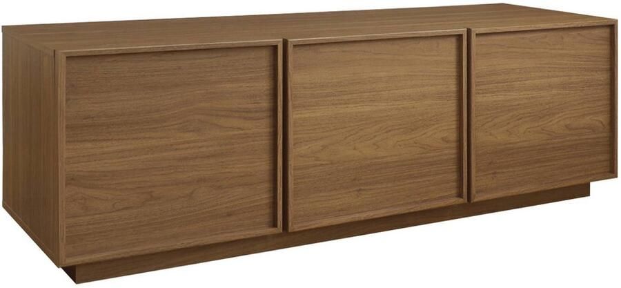 Sweeek Tv-meubel houteffect 3 deuren 140cm kuba