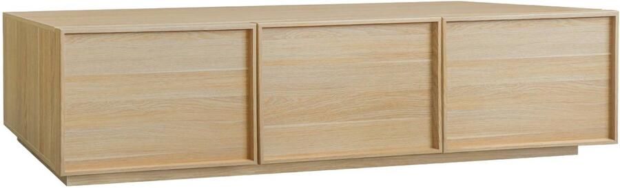 Sweeek Tv-meubel houteffect 3 deuren 180cm l 180 x b 43 x h 45cm kuba