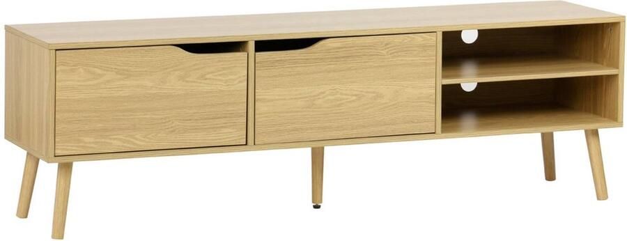 Sweeek TV-meubel notenhout decor 2 deuren 160cm