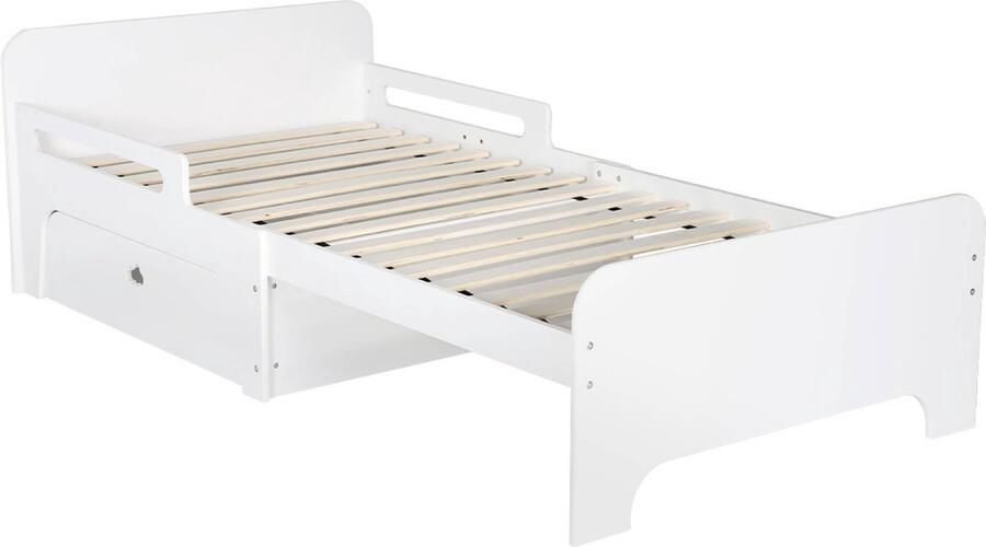 Sweeek Verstelbaar kinderbed 90 x 140 190cm met lade