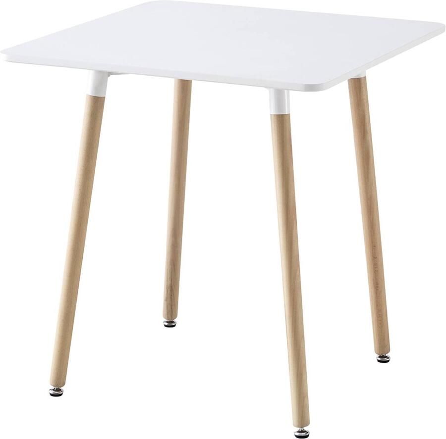 Sweeek Vierkante eettafel mdf en beukenhout hedvig