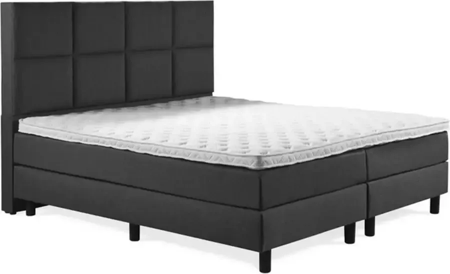 Sweet Boxspring Luxe 120x200 8 vlaks Antracite