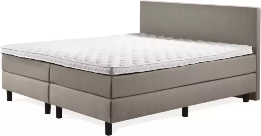 Sweet Boxspring Luxe 120x200 Glad Taupe Lederlook