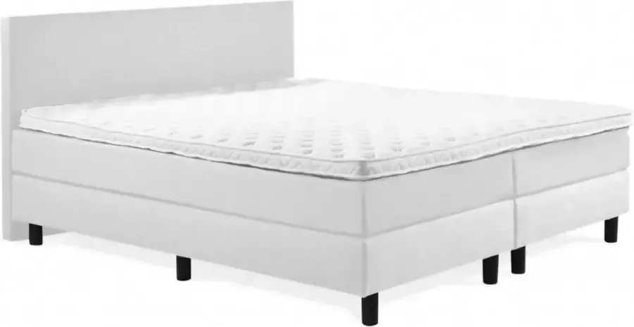 Sweet Boxspring Luxe 120x200 Glad Wit Lederlook