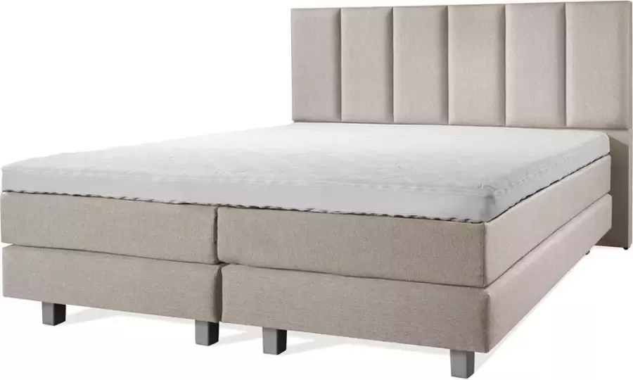 Sweet Boxspring Luxe 120x200 Vertical Taupe Lederlook