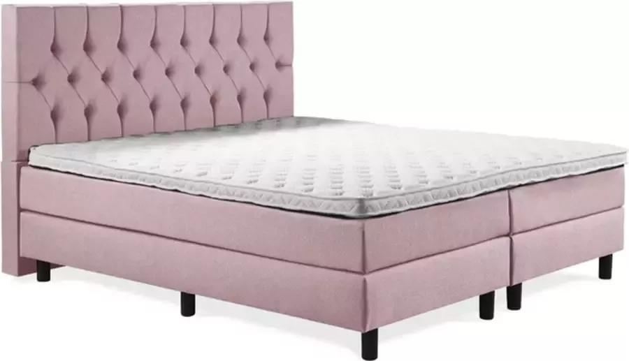 Sweet Boxspring Luxe 120x210 Capiton Oud Roze