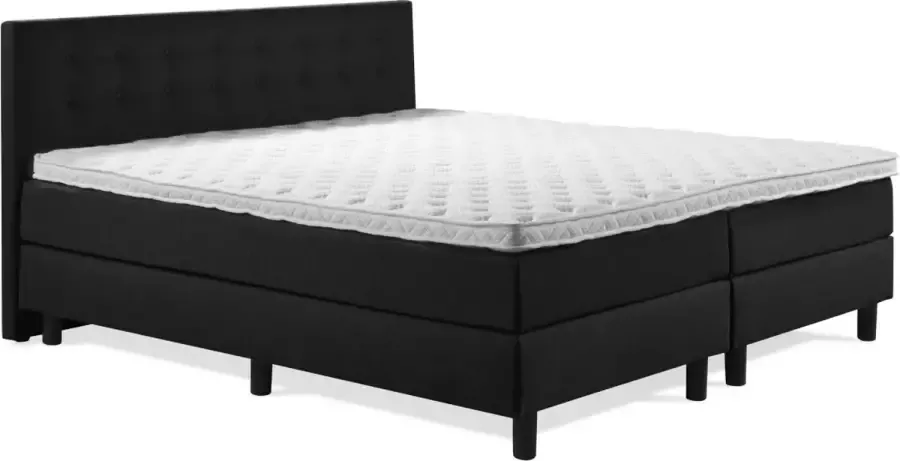 Sweet Boxspring Luxe 120x210 Knopen Zwart