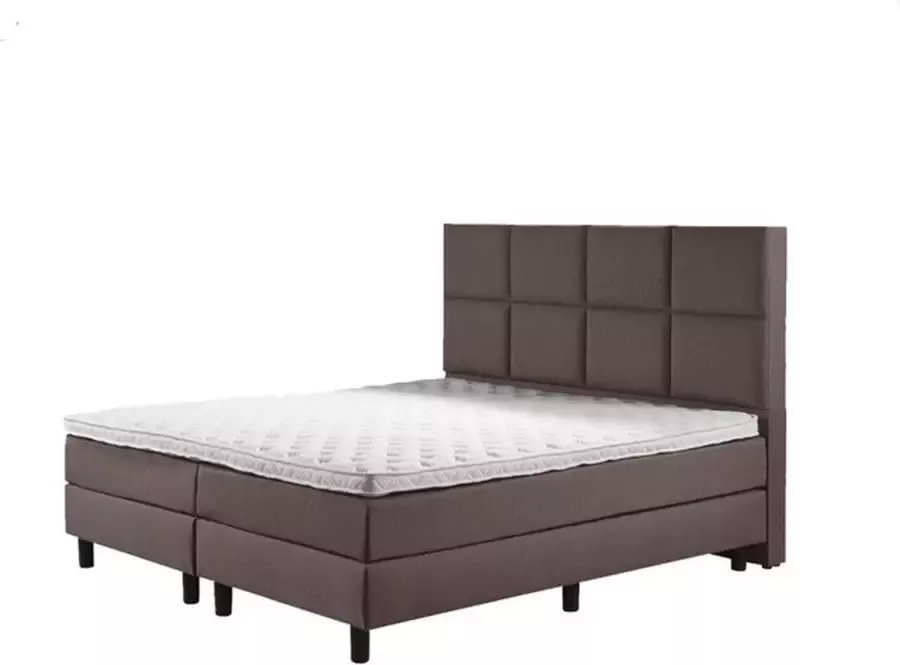 Sweet Boxspring Luxe 120x220 8 vlaks Bruin