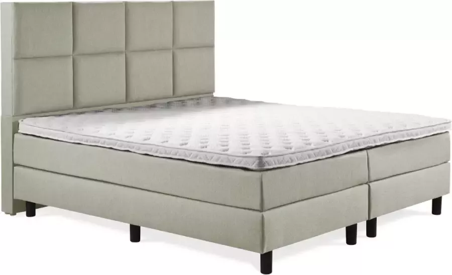 Sweet Boxspring Luxe 120x220 8 vlaks Lentegroen