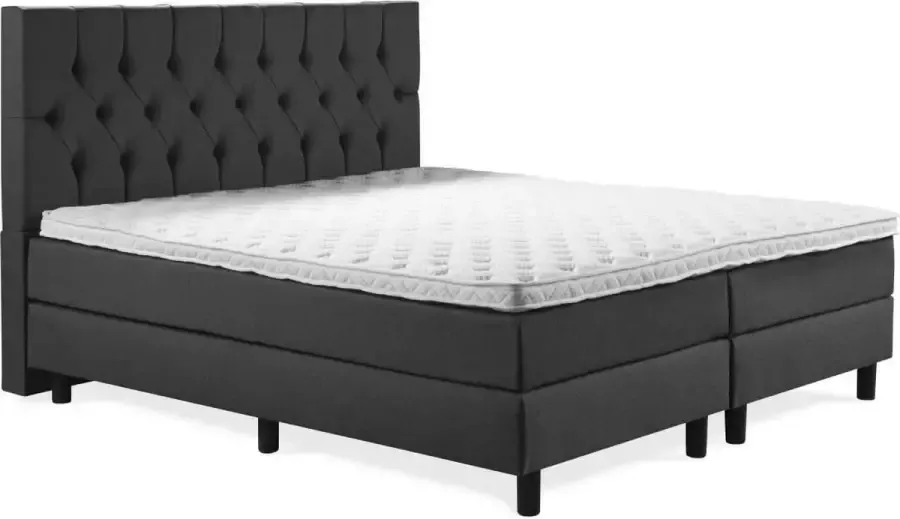 Sweet Boxspring Luxe 140x210 Capiton Antracite