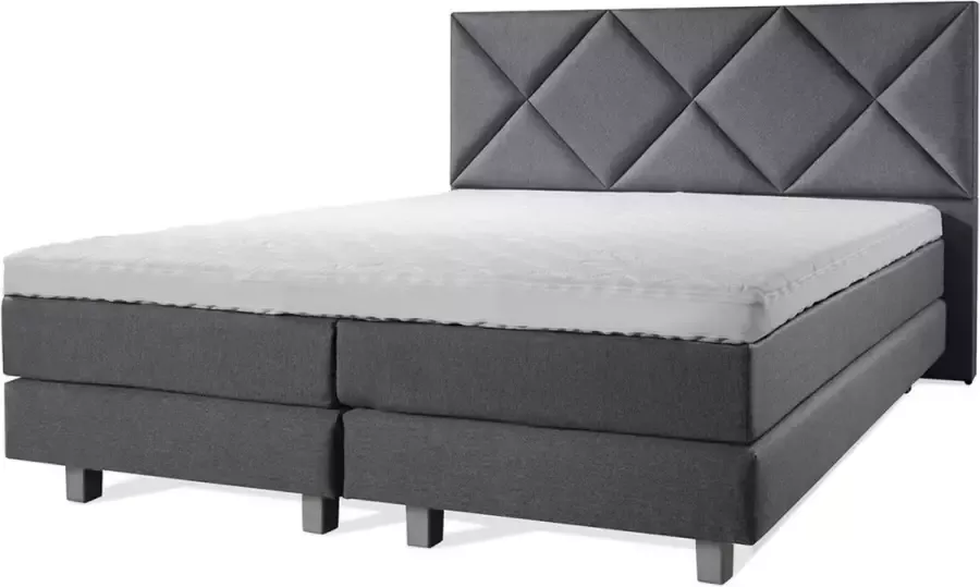 Sweet Boxspring Luxe 140x210 Ruiten Antracite