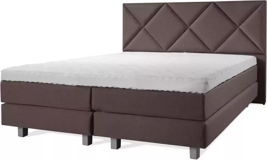 Sweet Boxspring Luxe 160x220 Ruiten Bruin